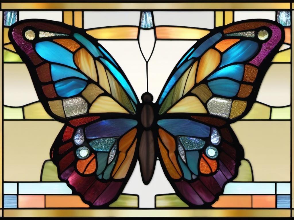 Stained Glass Papillon - Papillon with butterfly-like ears  