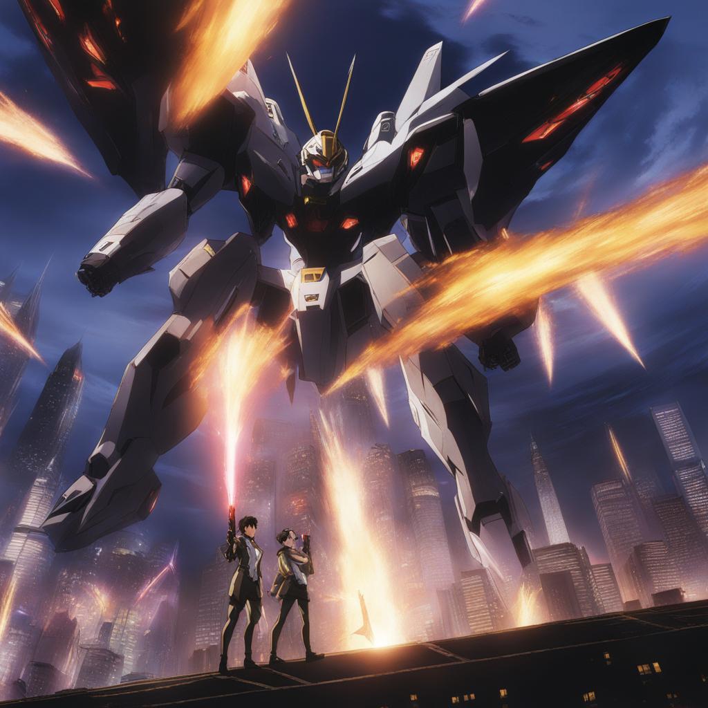 shinji ikari pilots eva unit 01 in a frenetic clash against towering angels. 