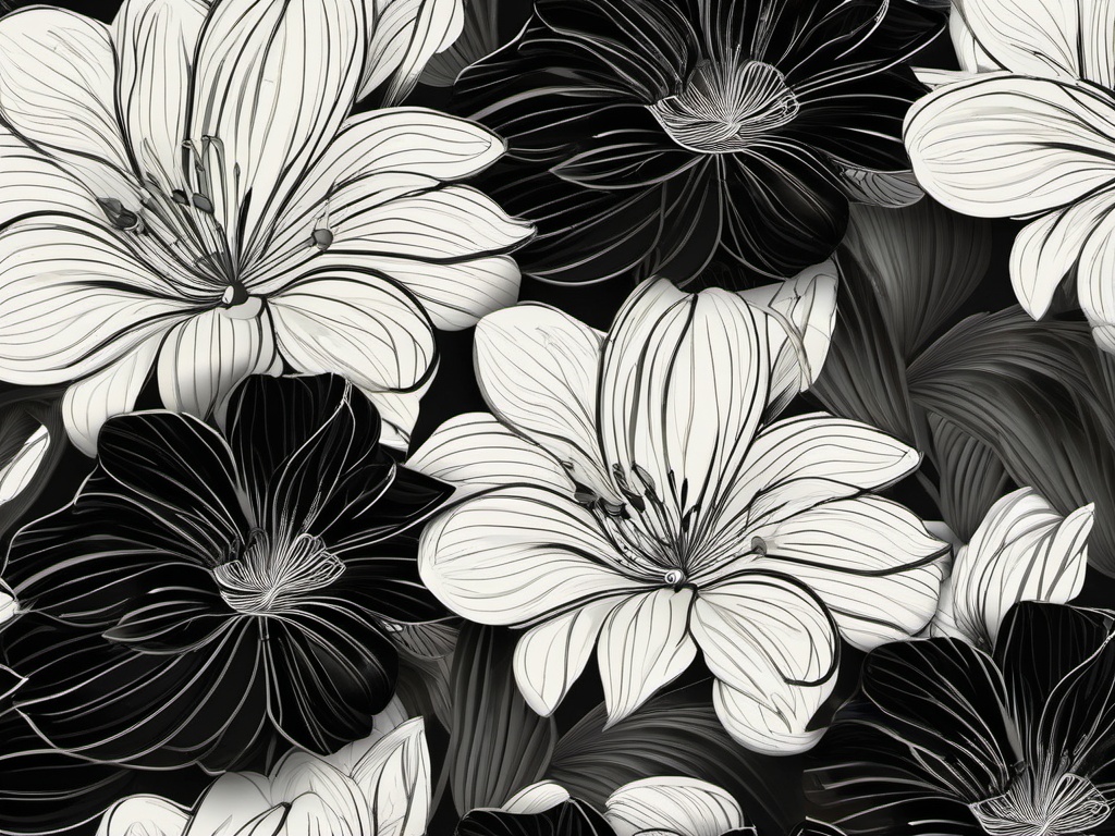 Wallpaper Black Flowers  ,desktop background wallpaper