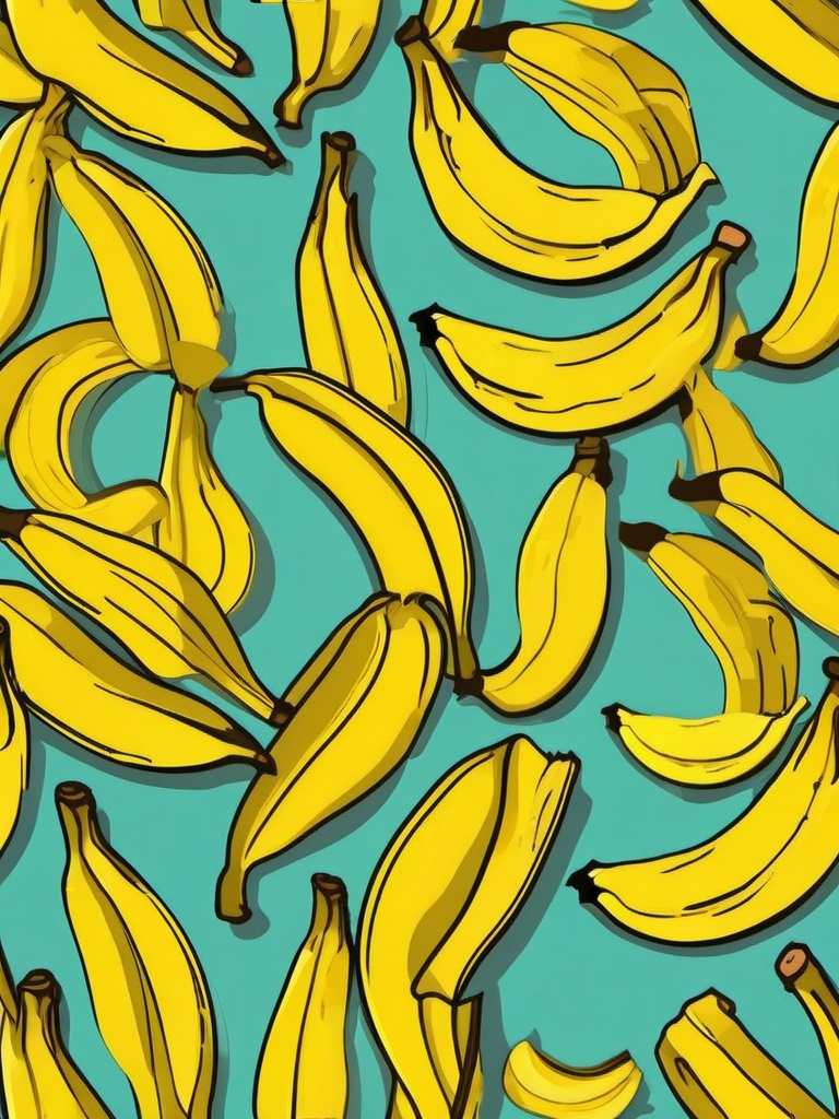 Banana Peel Clipart - Bright yellow banana peel.  color vector clipart, minimal style