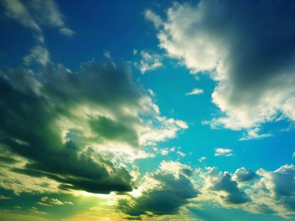 Blue Green Sky Wallpaper  ,desktop background wallpaper