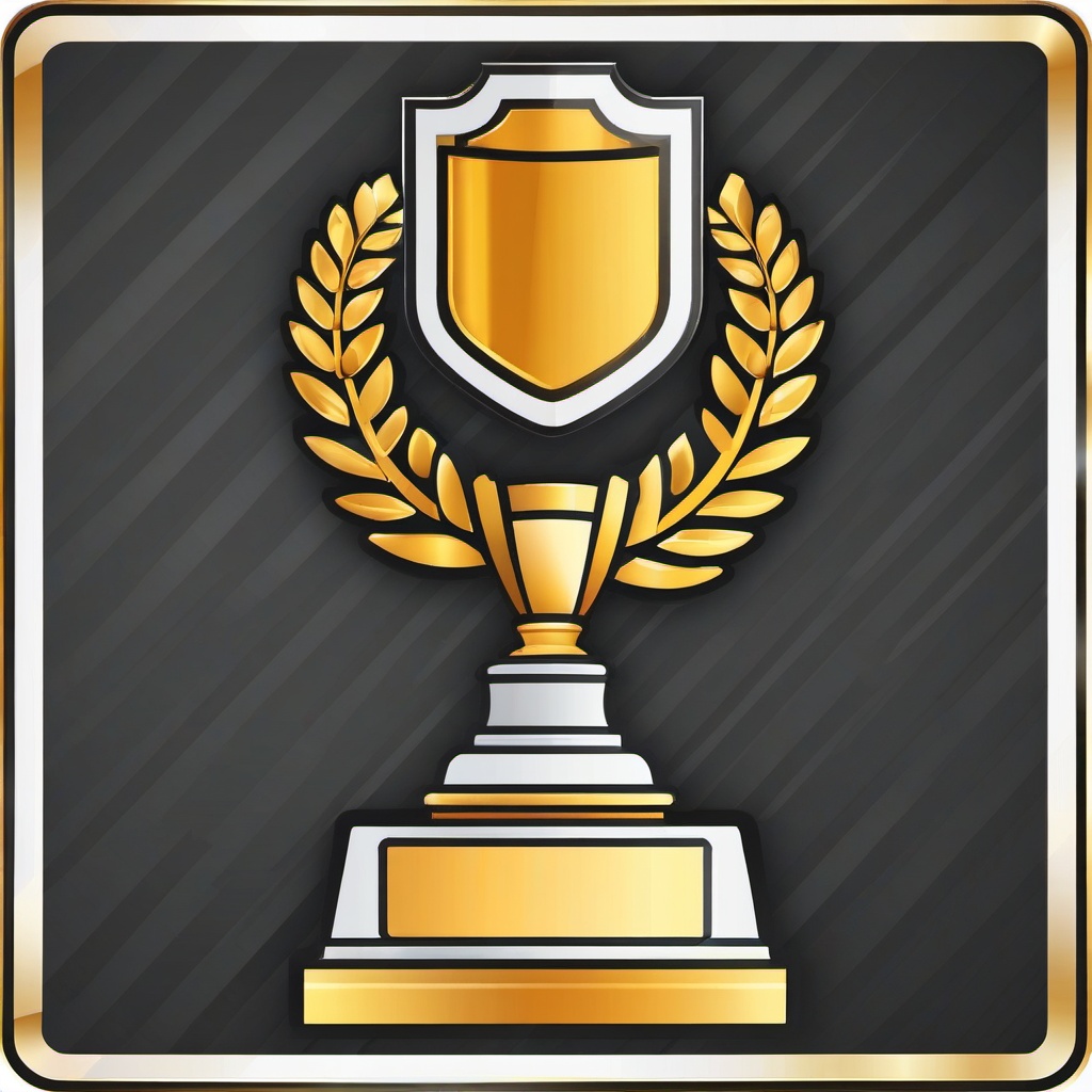 Trophy icon - Trophy icon for achievements and awards,  color clipart, vector art