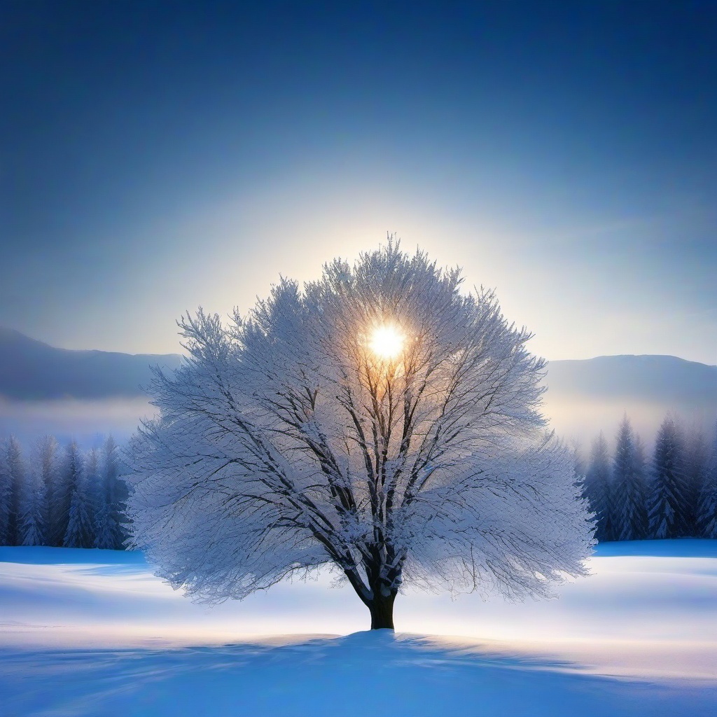 Winter background wallpaper - winter tree wallpaper  