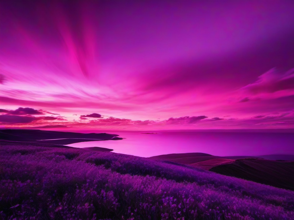 Pink Purple Sky Wallpaper  ,desktop background wallpaper