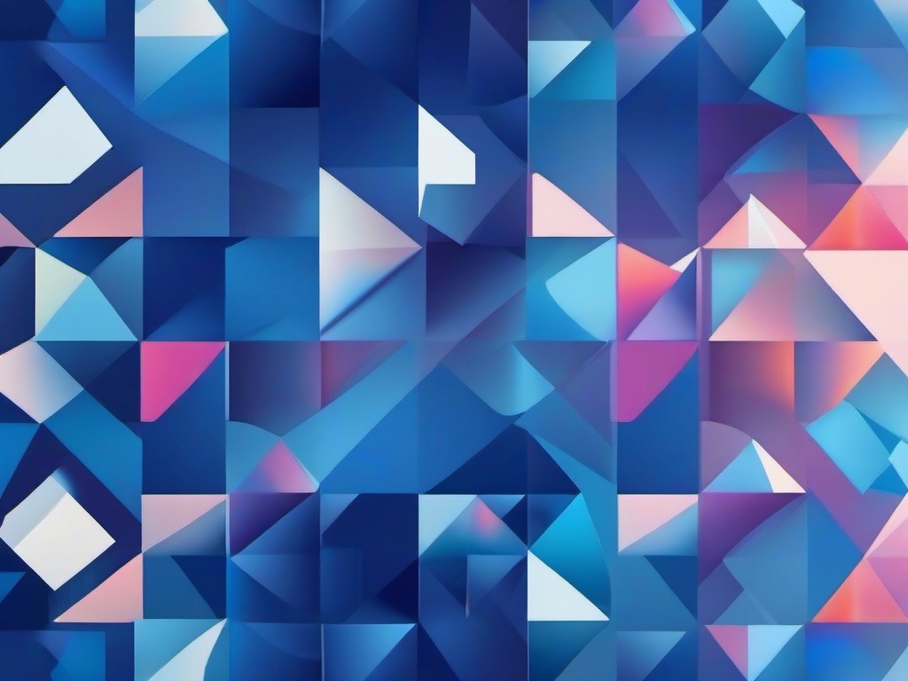 Wallpaper Blue Abstract-Vibrant blue with abstract geometric shapes and soft gradients for a modern aesthetic  background wallpaper