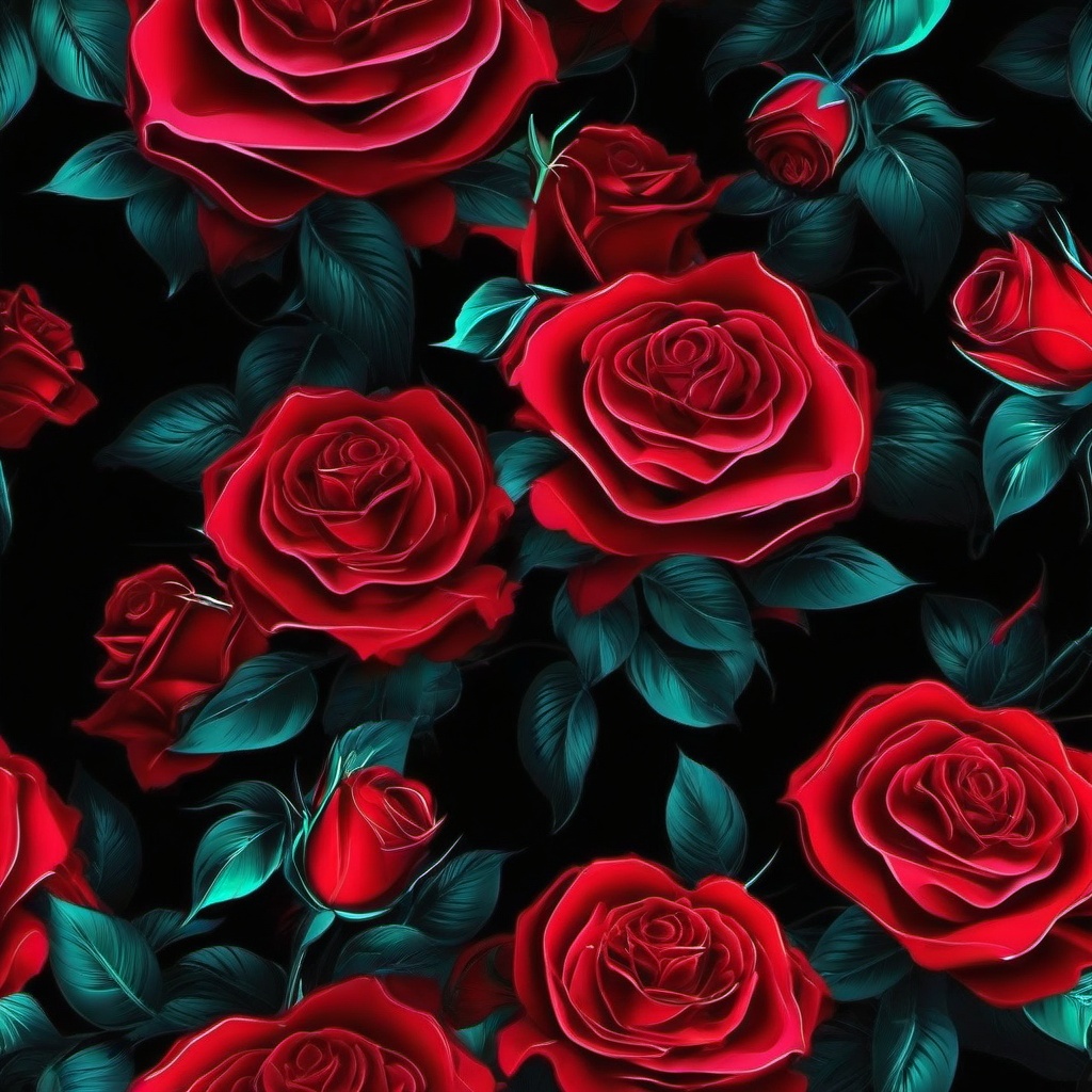 Neon Background Wallpaper - neon red rose wallpaper  