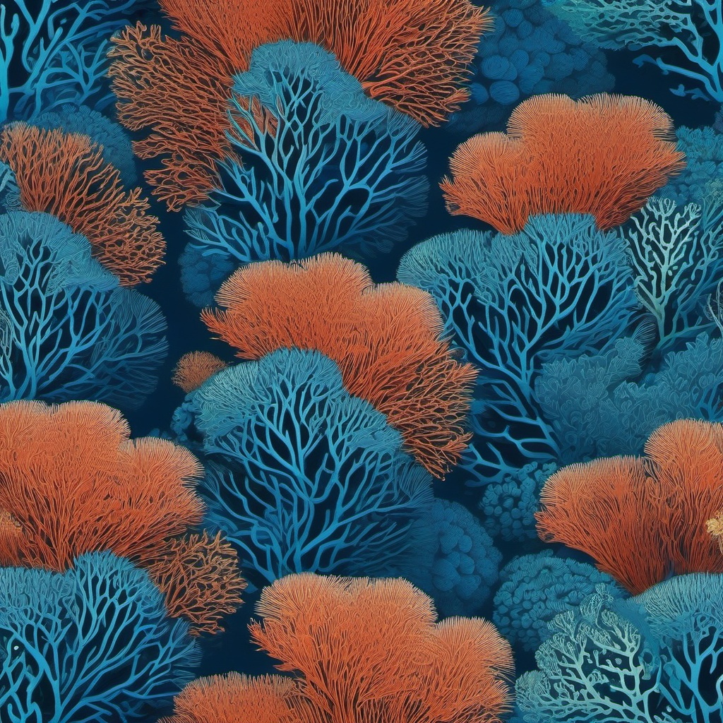 Underwater Coral Reef Blue Backgrounds intricate details, patterns, wallpaper photo