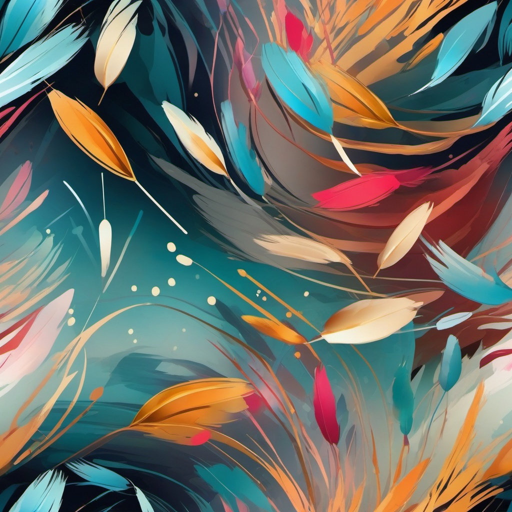 Background iPad - Artistic Brushes in a Studio  wallpaper style, intricate details, patterns, splash art, light colors