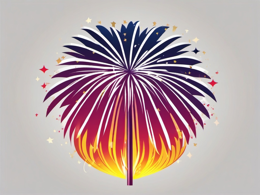 Fireworks icon - Fireworks for celebrations and festivities,  color clipart, vector art