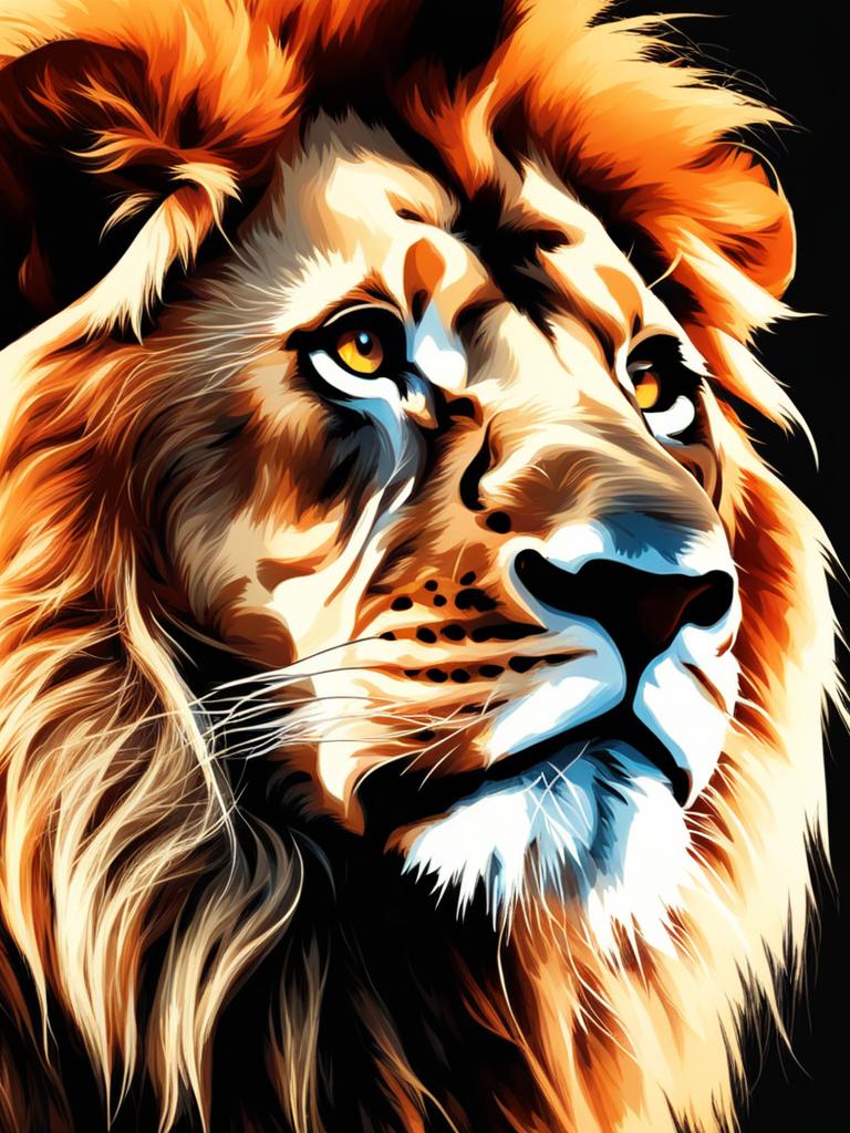 lion clipart transparent background in the wild - roaring with regal power. 