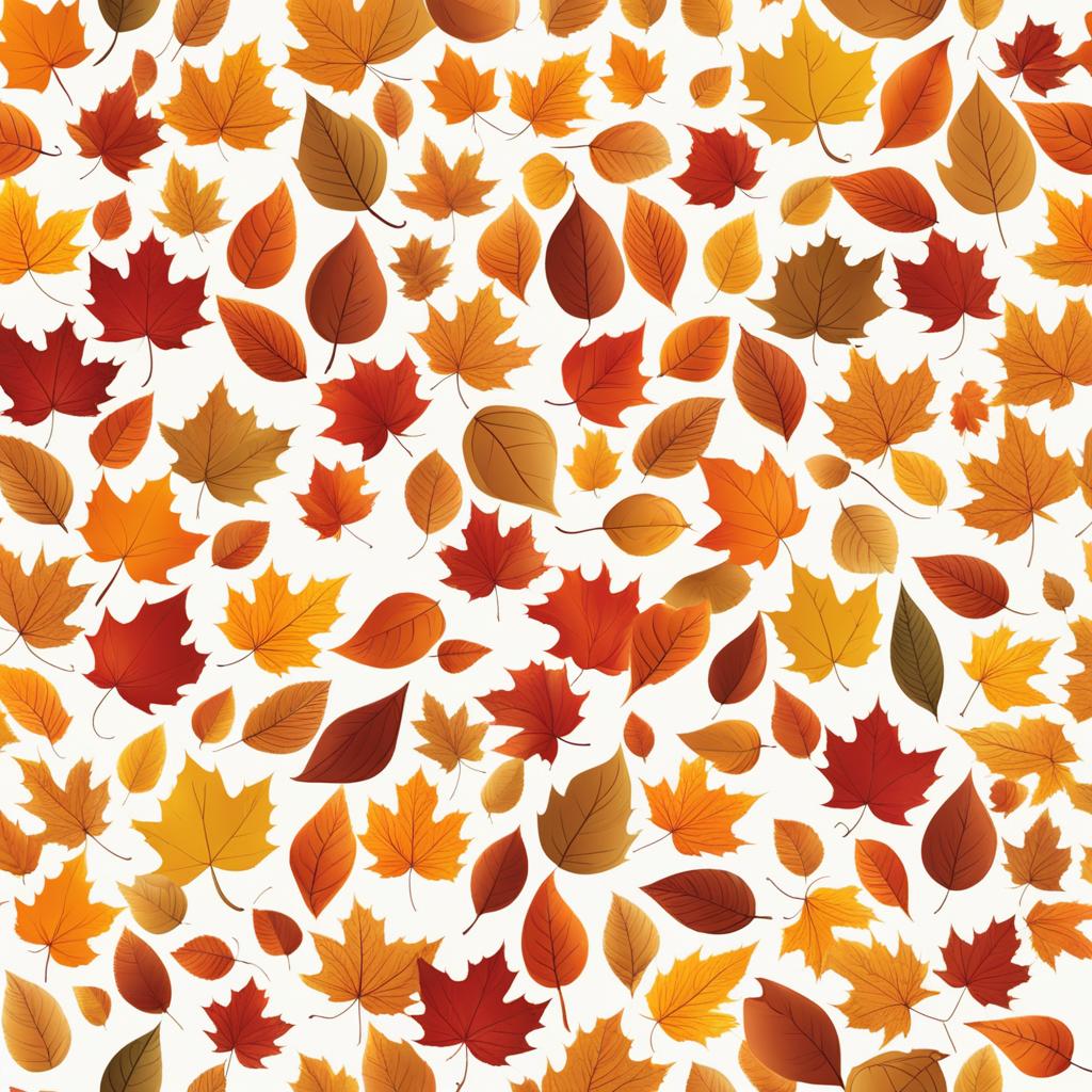 autumn leaves clipart,swirling in a gentle breeze 