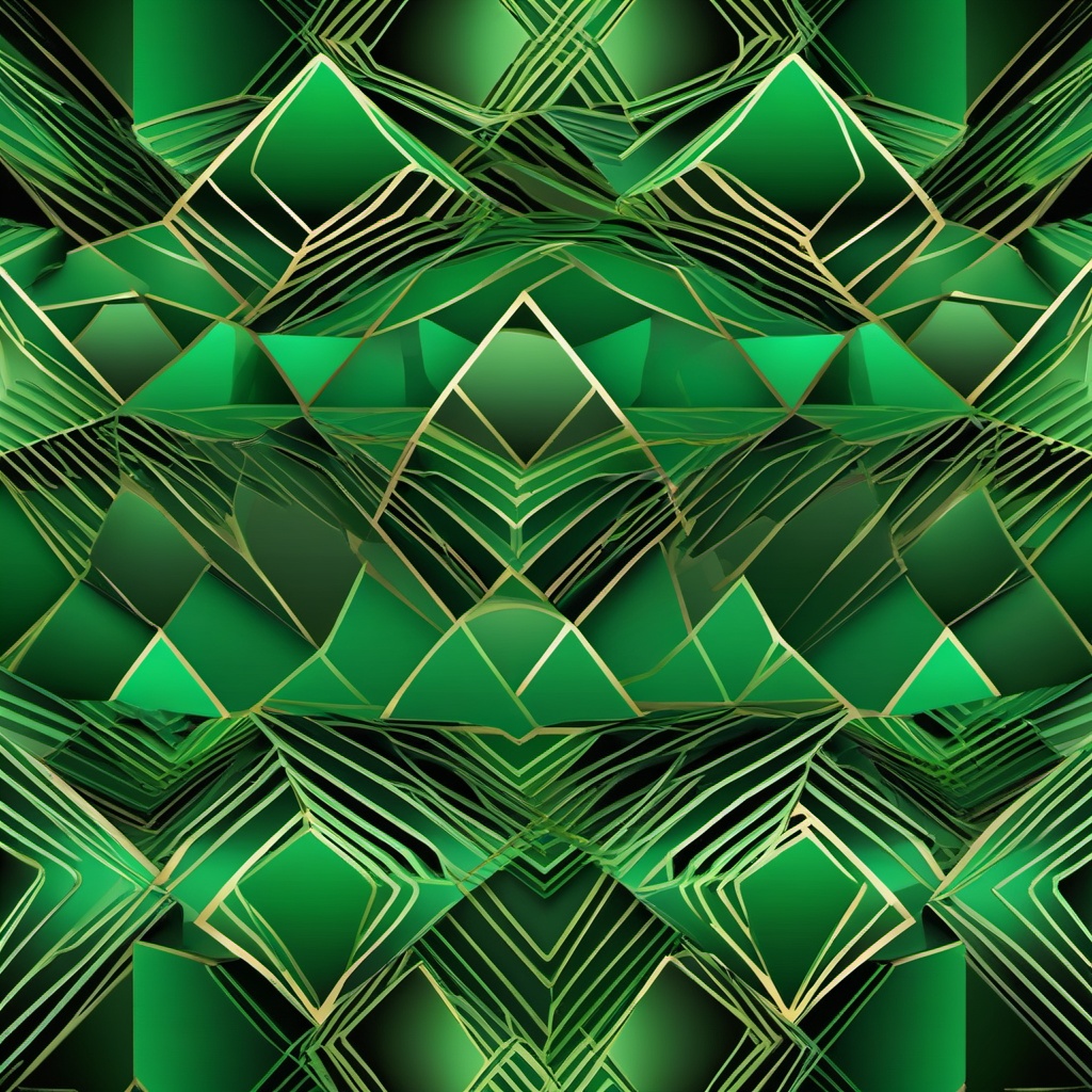 Geometric Background - green geometric background  