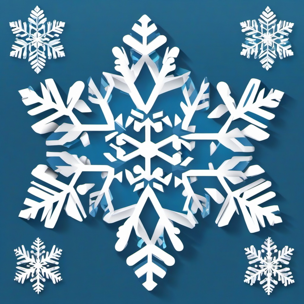 Snowflake clipart - snowflake decorations for winter  