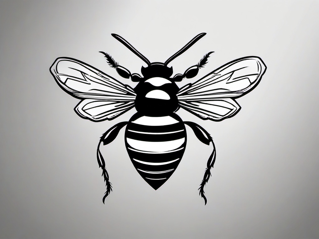 bumble bee tattoo simple  vector tattoo design