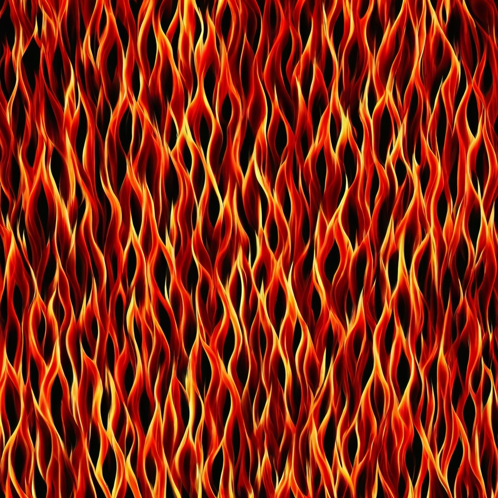 Fire Wallpaper - Flames climbing in jagged, red patterns  background wallpaper