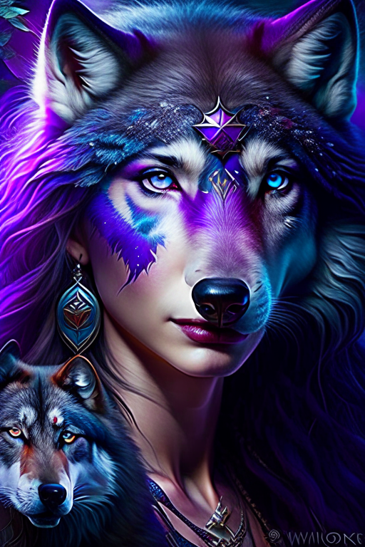 shifter druid, luna moonshadow, embracing her primal instincts to transform into a fierce dire wolf. 