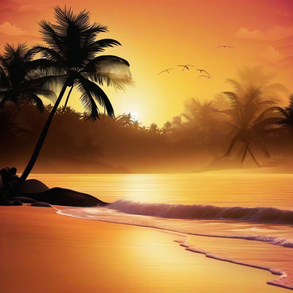 Beach background - beautiful tropical background  