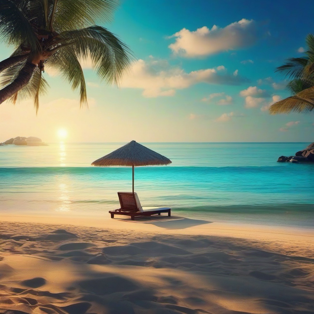 Beach Background Wallpaper - relaxing beach background  