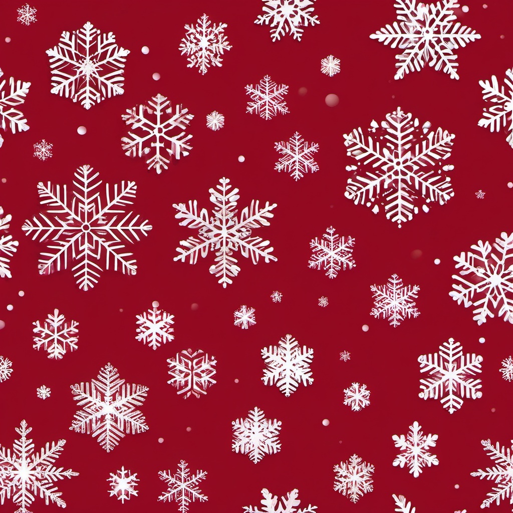 Snowfall clipart - Snowflakes gently falling from the sky, ,vector color clipart,minimal