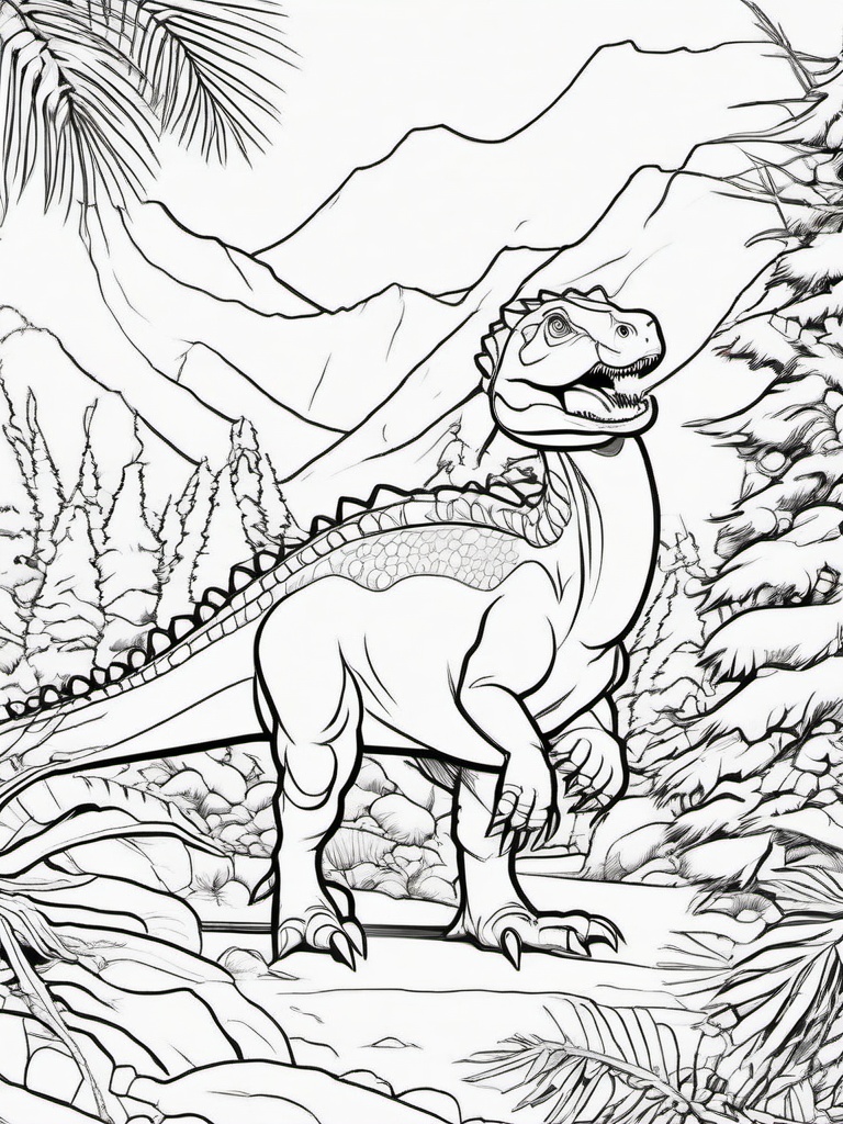 Christmas Dinosaur Coloring Pages  outling,coloring pages,black and whit