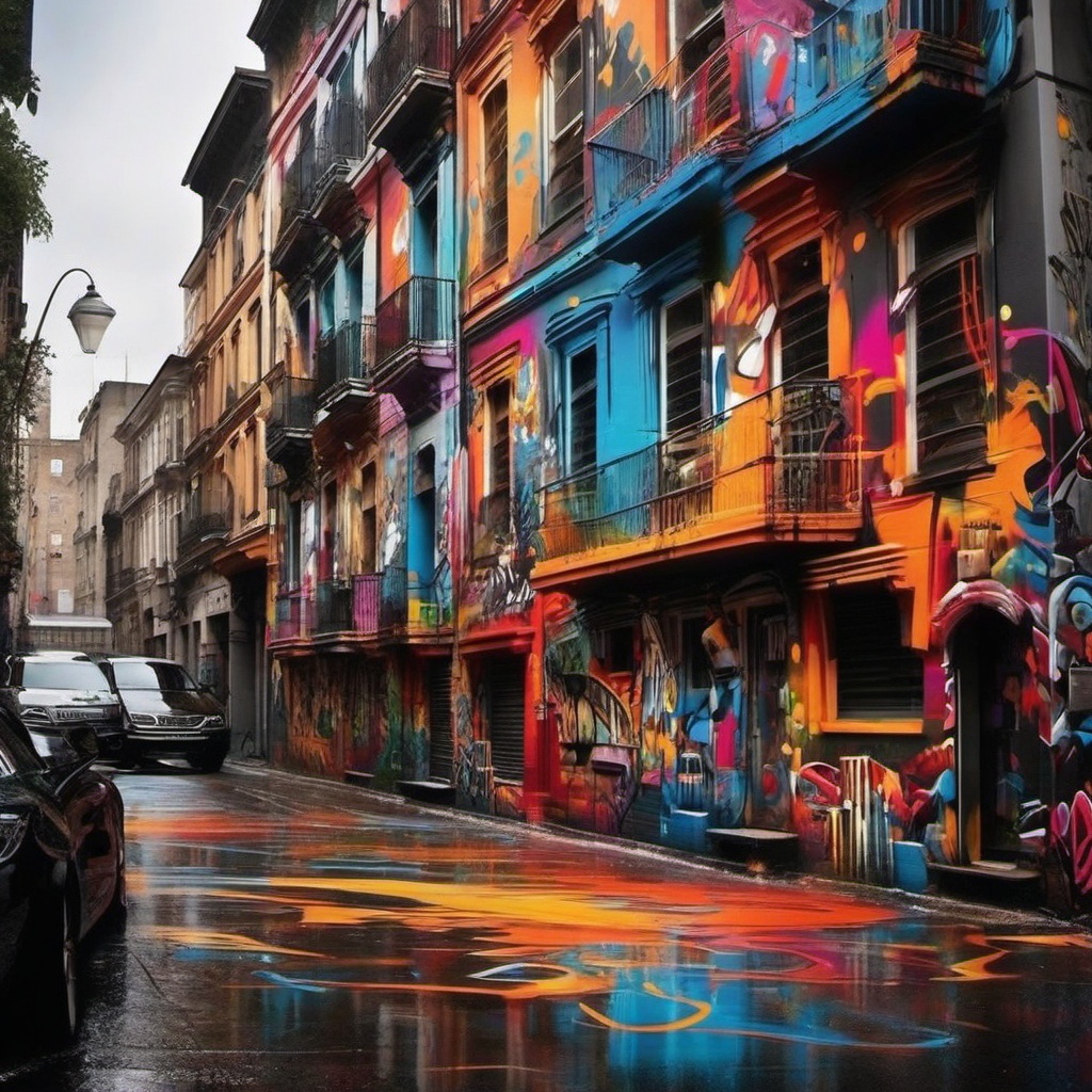 Cool Desktop Backgrounds - Urban Graffiti Art in the Streets, Street Artistry  intricate patterns, splash art, wallpaper art