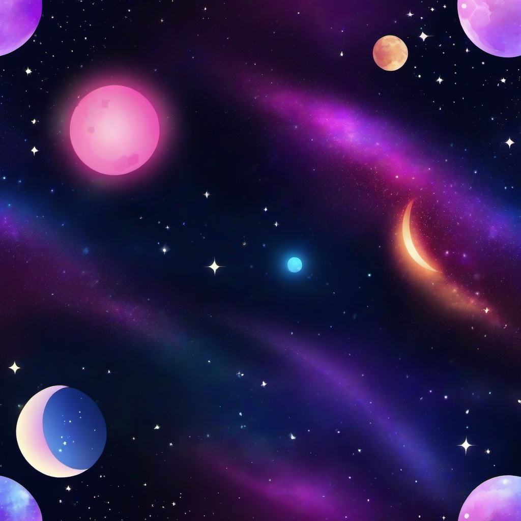 Galaxy Background Wallpaper - galaxy and moon background  