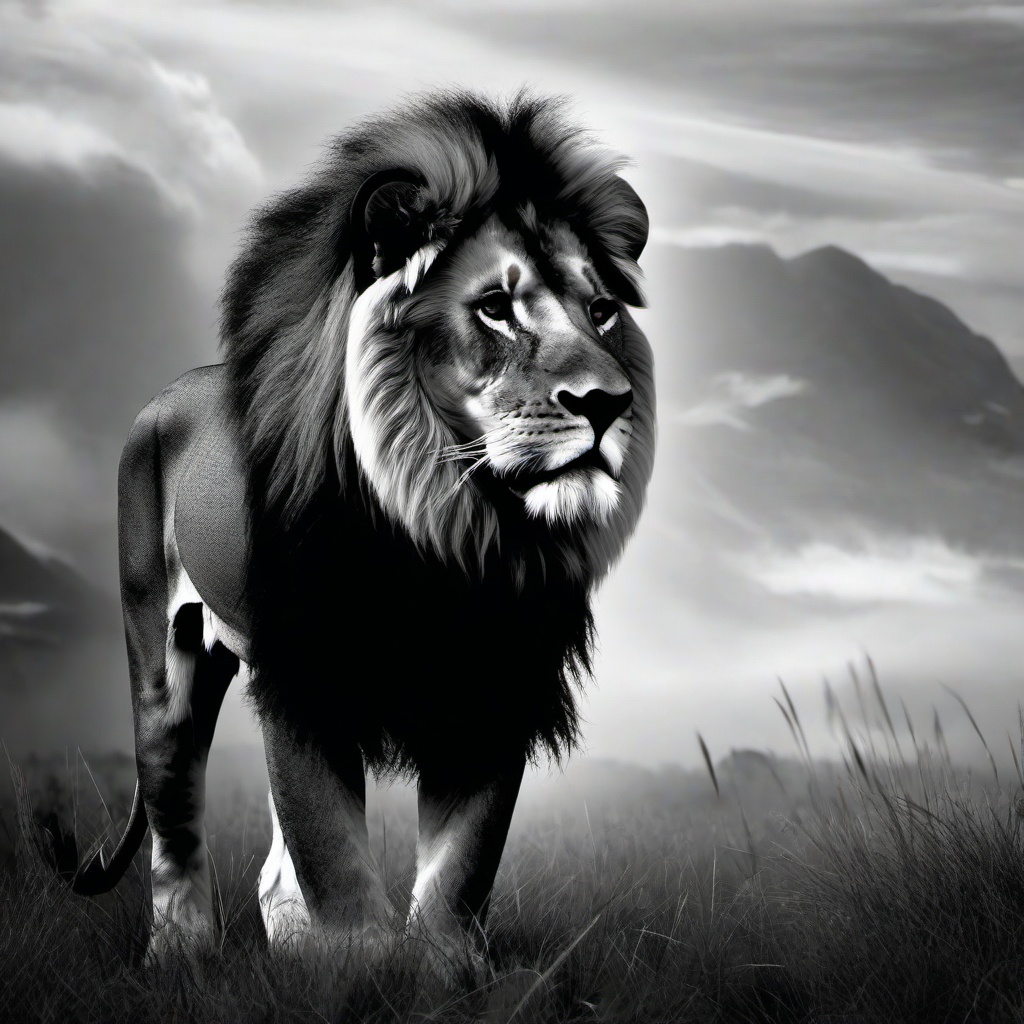 Lion Background Wallpaper - black and white lion wallpaper  