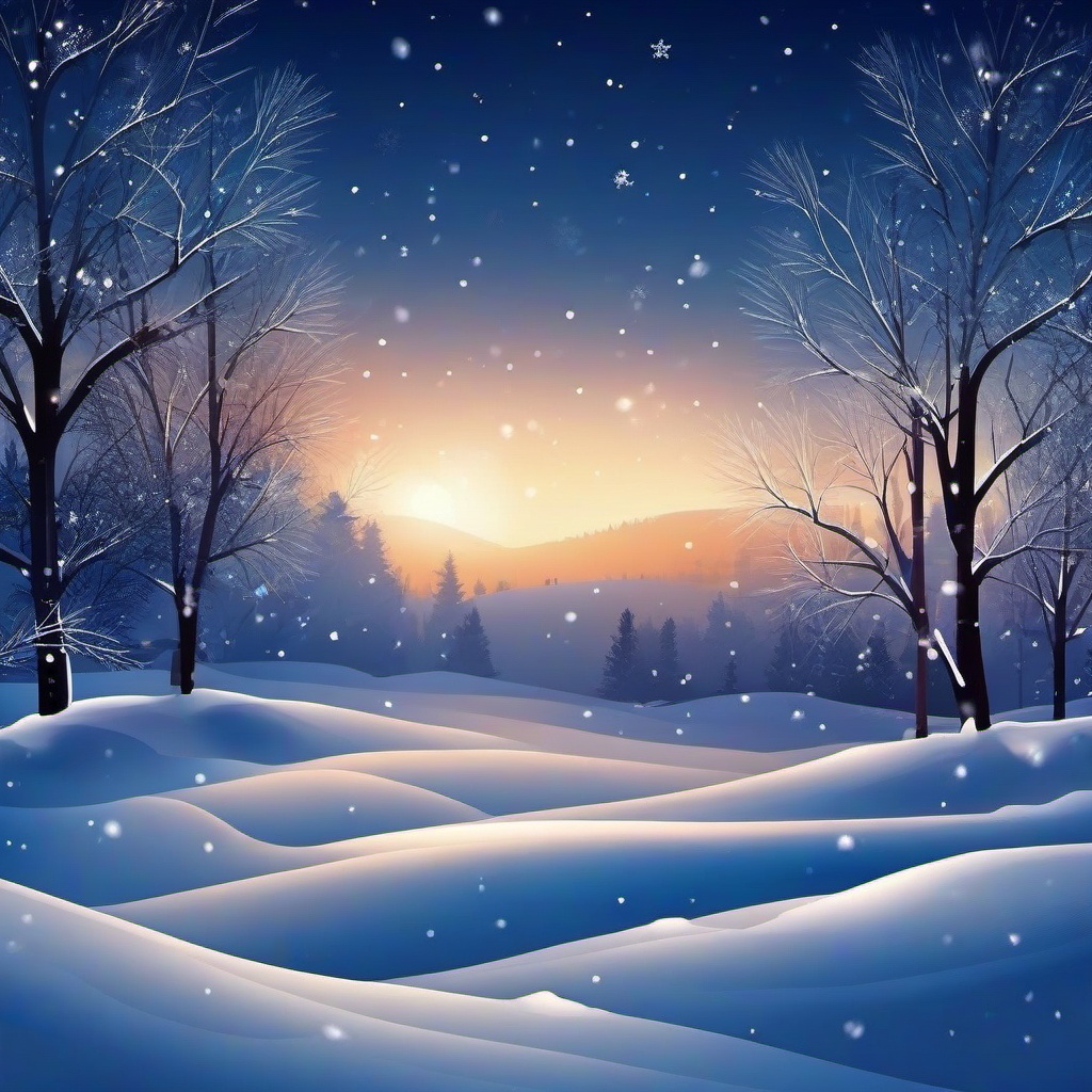 Winter background wallpaper - snowy night background  