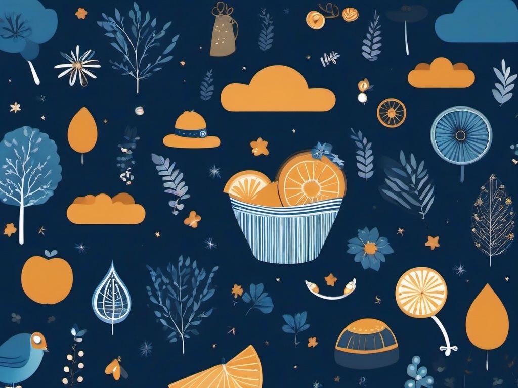 Cute Dark Blue Wallpaper - Deep blue with cute elements  ,desktop background wallpaper