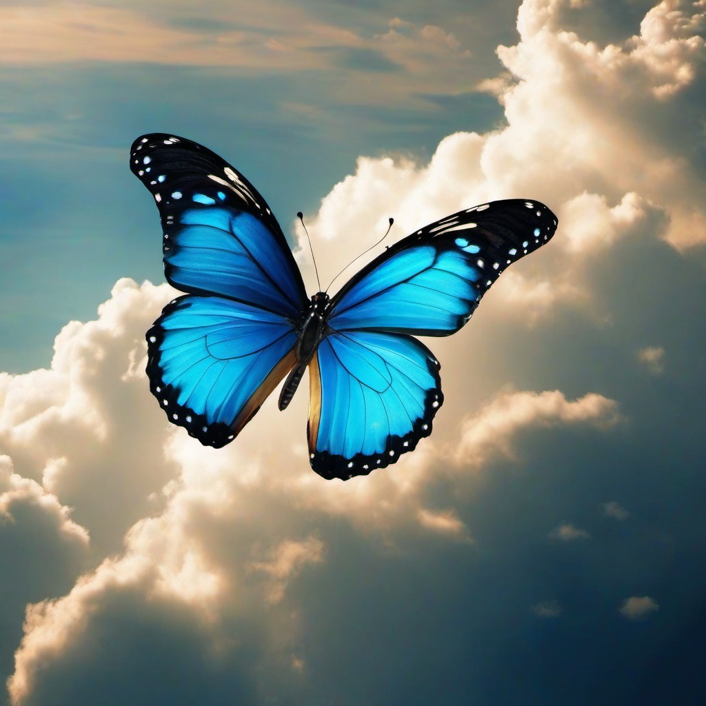 Butterfly Background Wallpaper - butterfly cloud background  