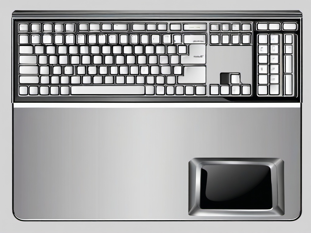 Computer clipart - computer with a keyboard and mouse  