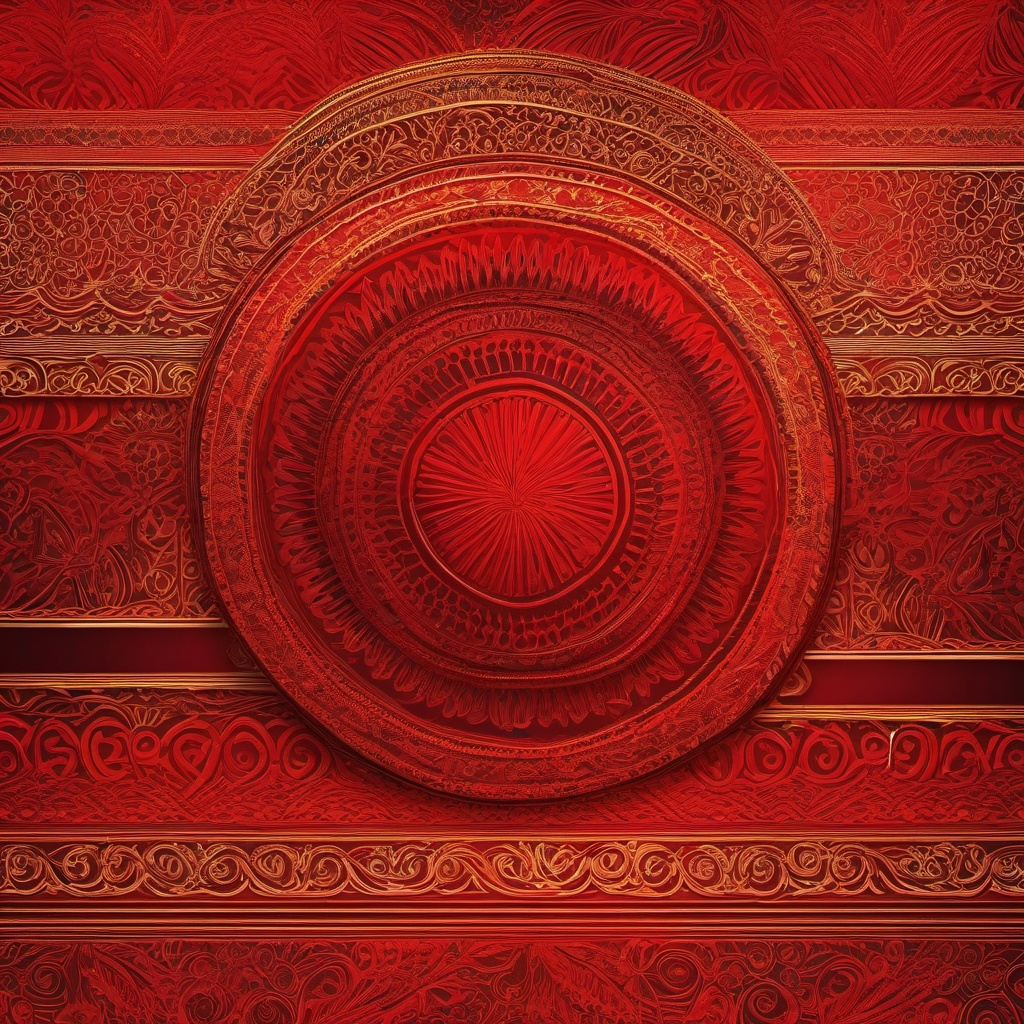 Vibrant Sunset Red Background intricate details, patterns, wallpaper photo