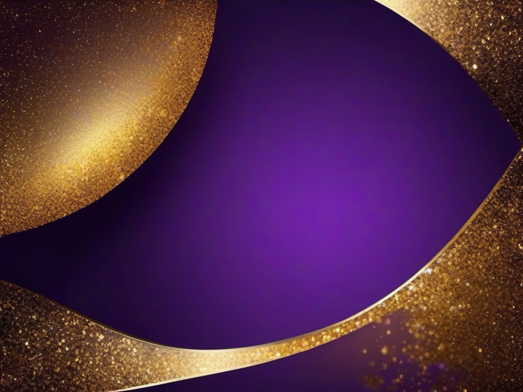 Gold And Purple Glitter Background  