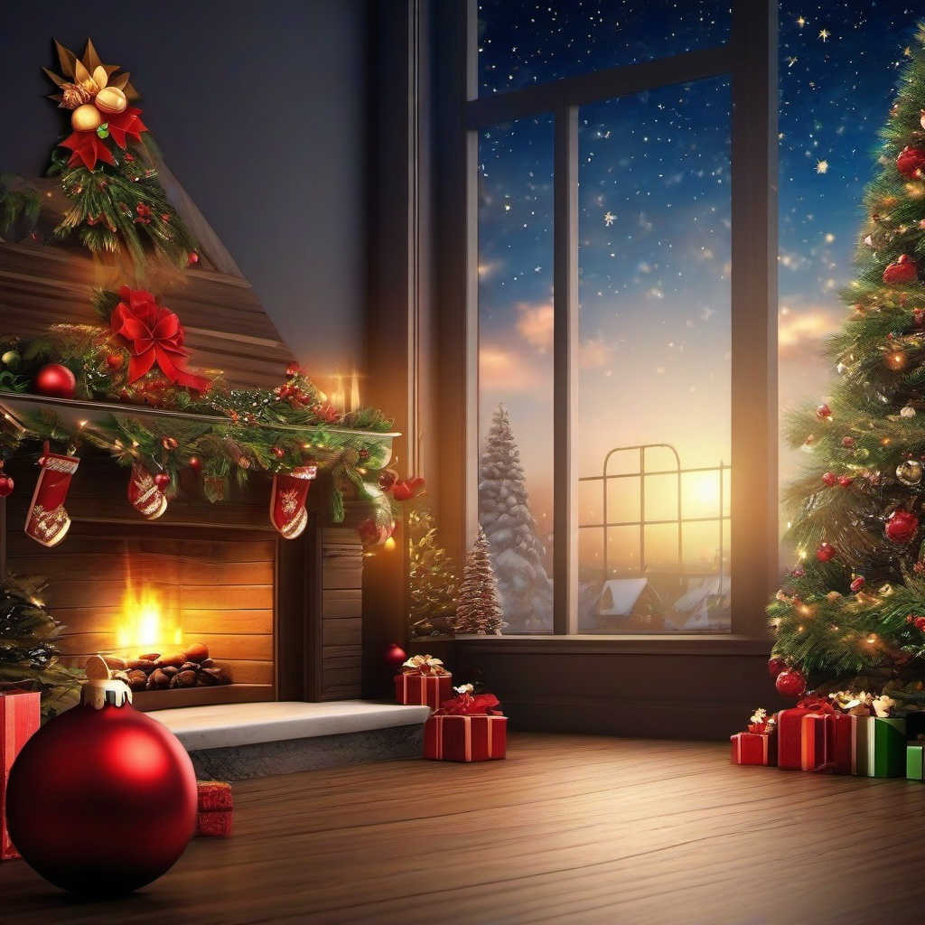 Christmas Background Wallpaper - xmas scene backdrop  