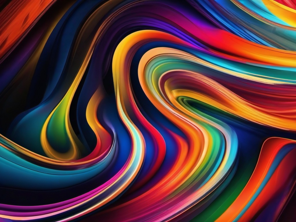 Abstract Background Colourful - Vivid, colorful abstract background with dynamic swirls.  background wallpaper