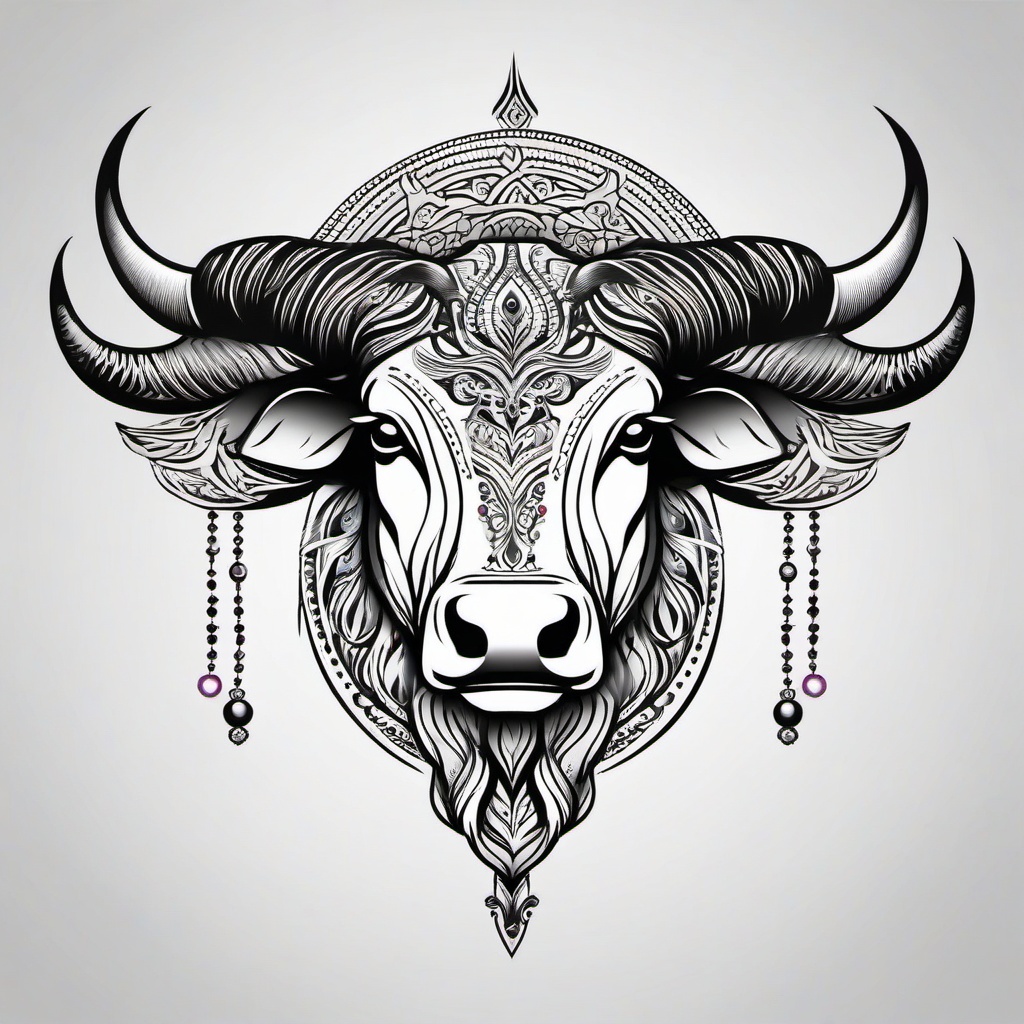 meaningful taurus tattoos for females  simple vector color tattoo