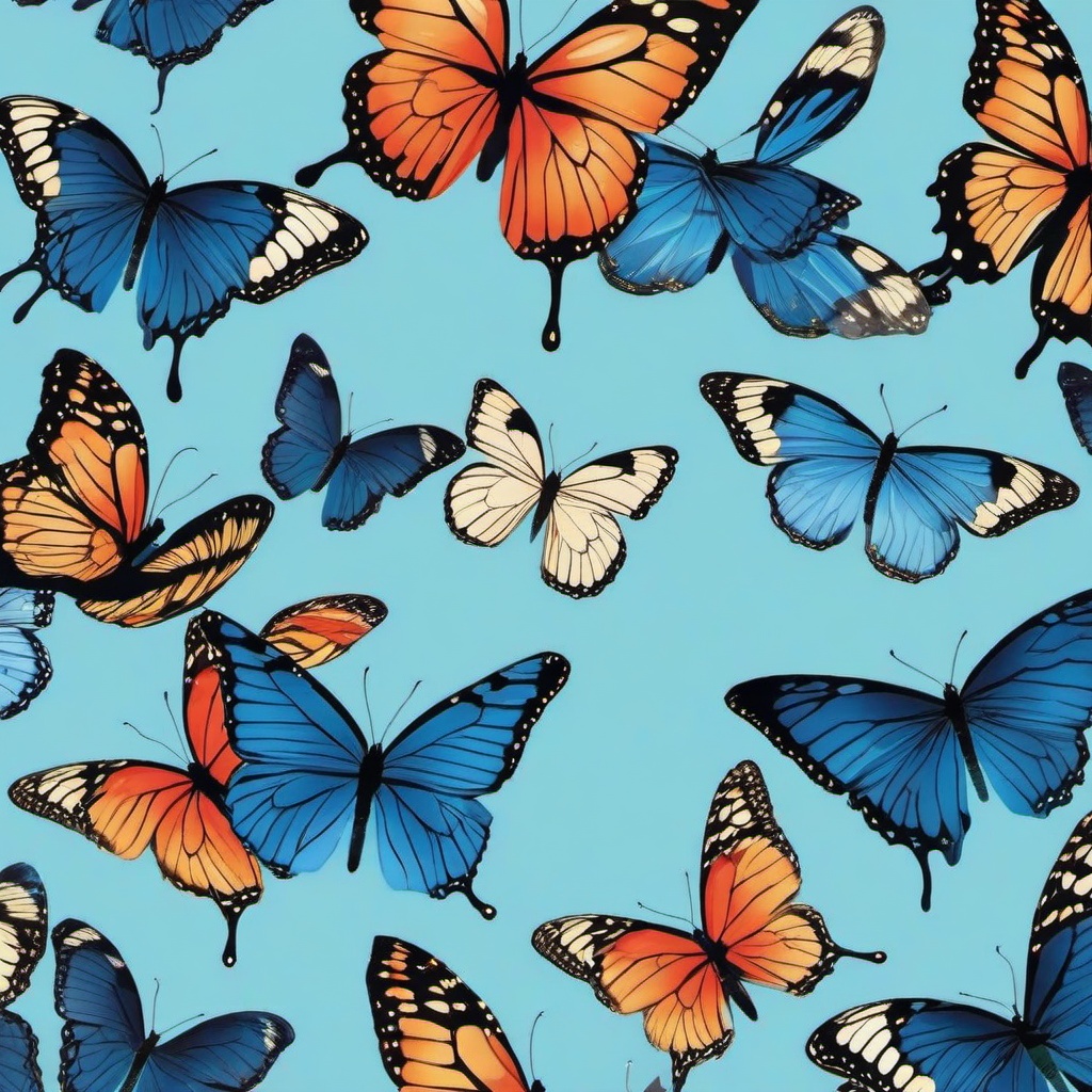 Butterfly Background Wallpaper - aesthetic blue butterfly wallpaper  