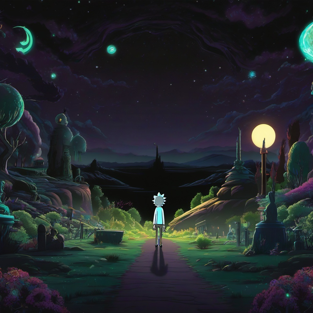 Dark Rick And Morty Wallpaper  ,desktop background wallpaper