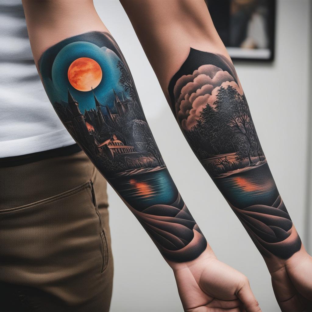 creative arm tattoo designs that cover a portion or the entirety of your arm. 