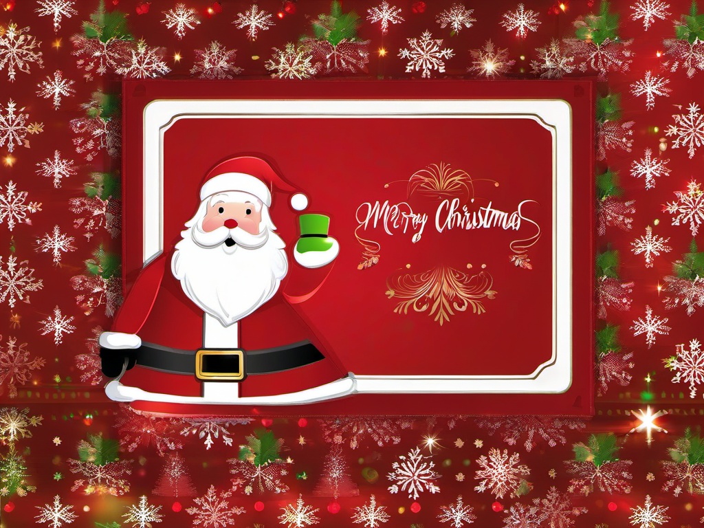 Christmas Wallpaper With Santa  