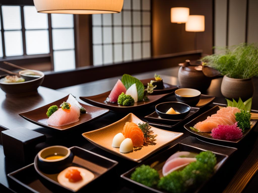 japanese kaiseki experience - a multi-course meal highlighting seasonal and regional ingredients. 