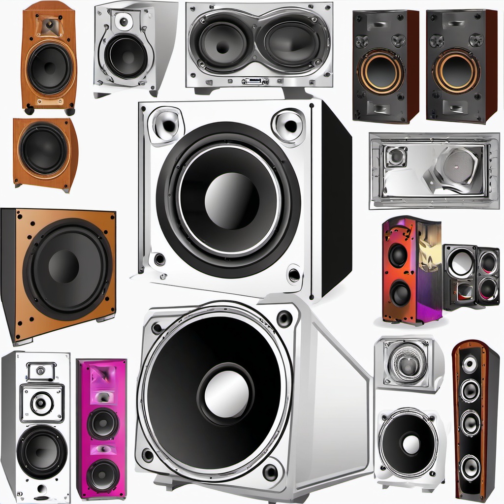 Speaker clipart - Speaker for audio and sound,  color clipart, vector art