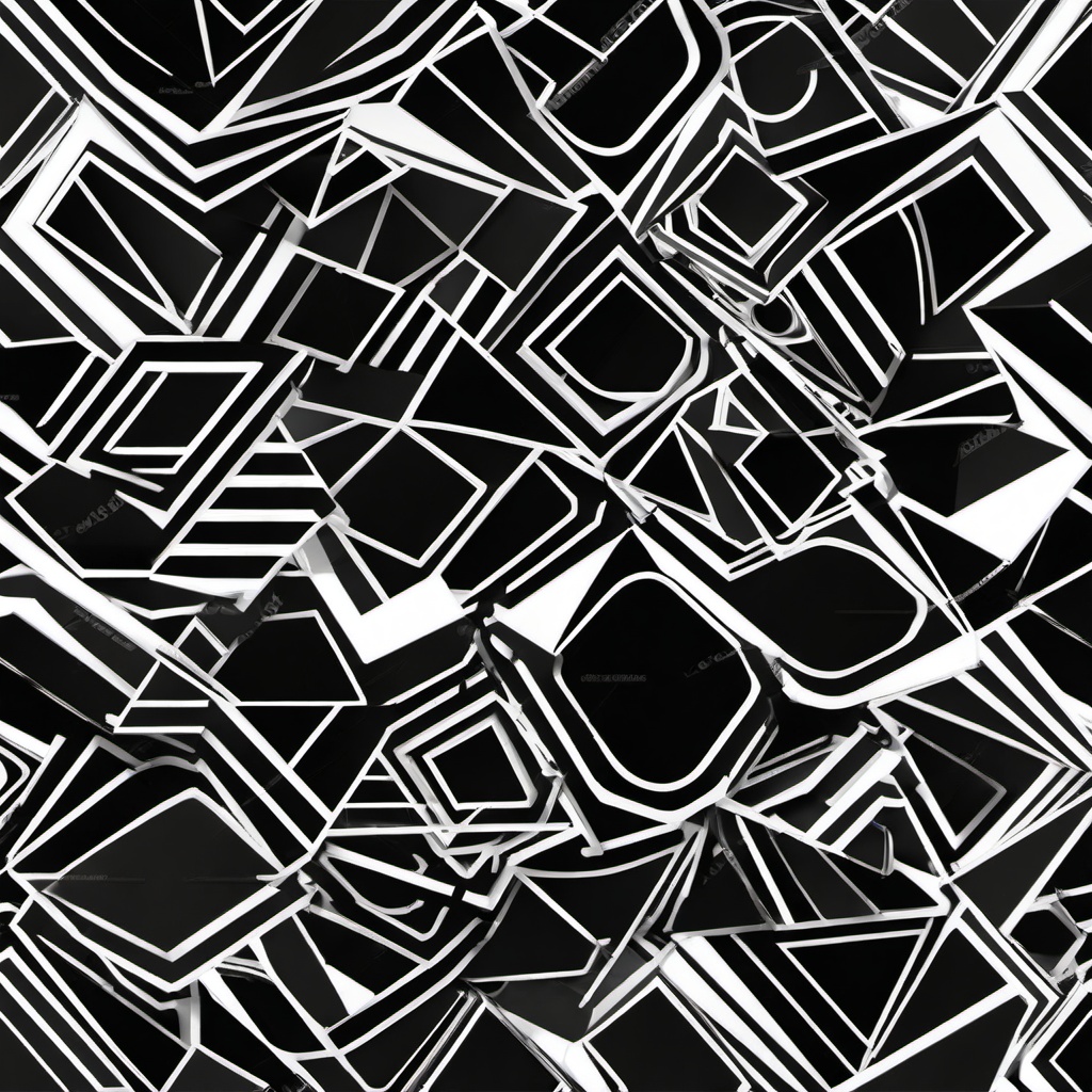 Geometric Background - geometric black and white background  