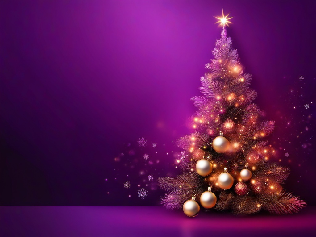 Christmas Purple Background  