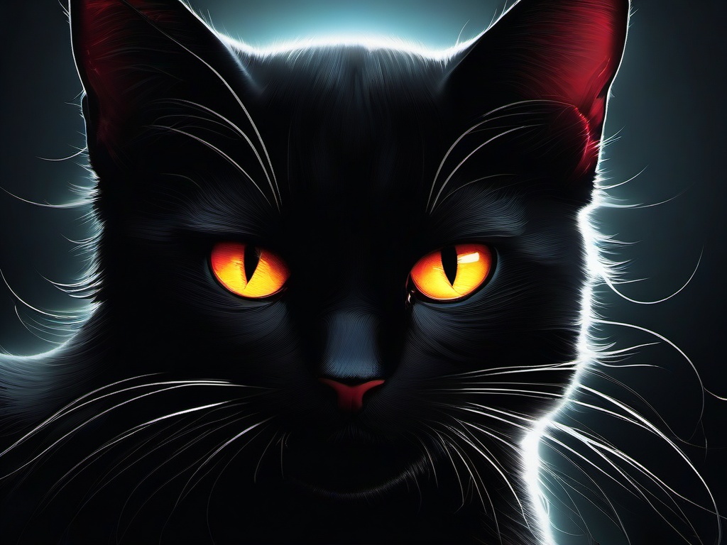 Dark Cat Wallpaper  ,desktop background wallpaper