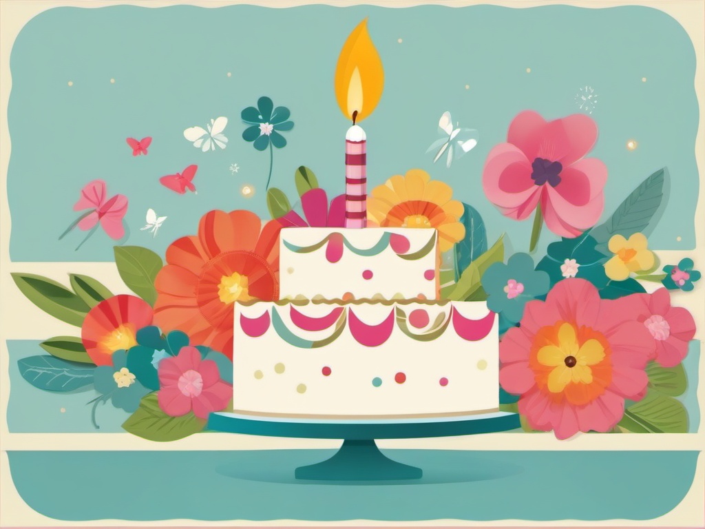 Happy Birthday clipart - birthday card with a message  