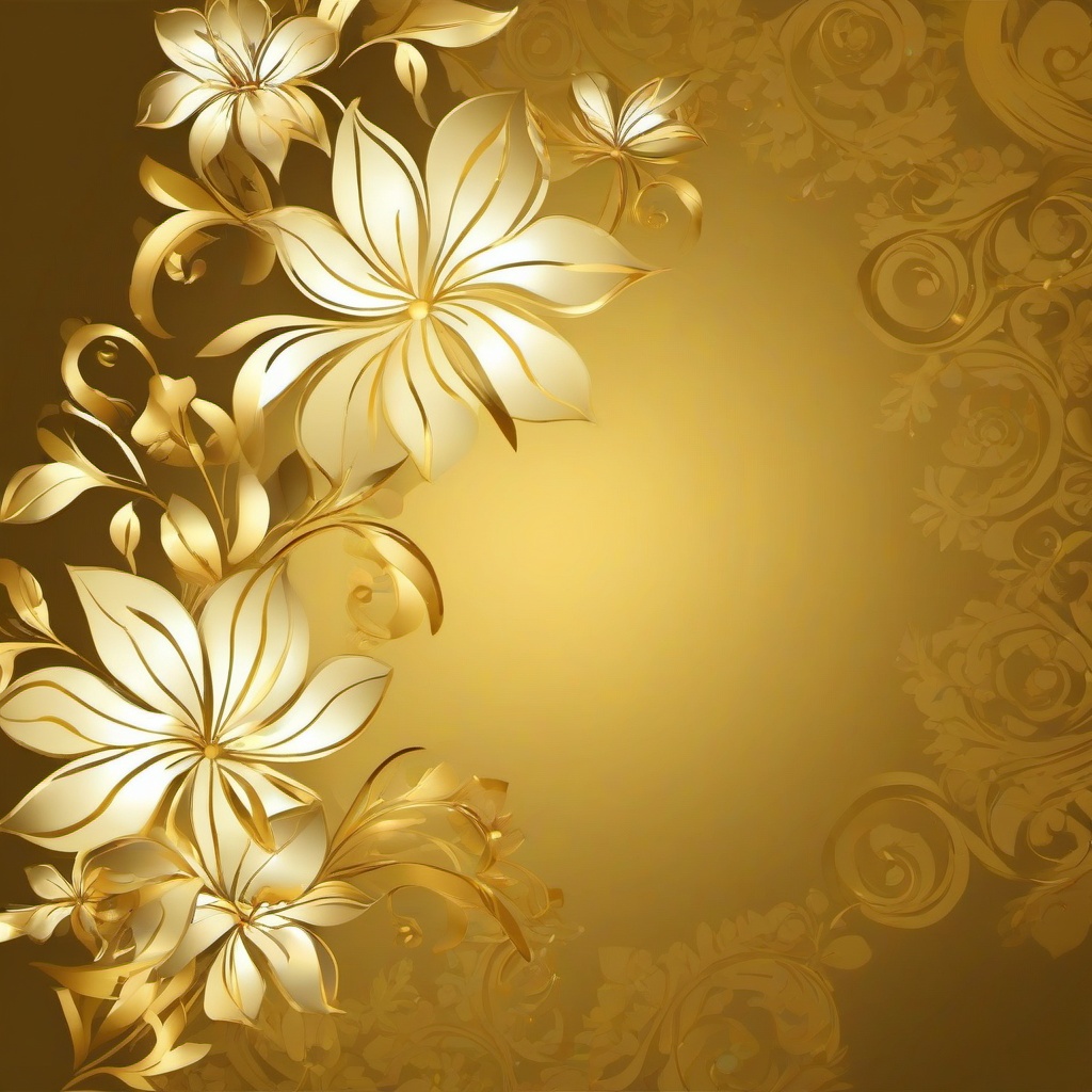 Gold Background Wallpaper - background gold flower  