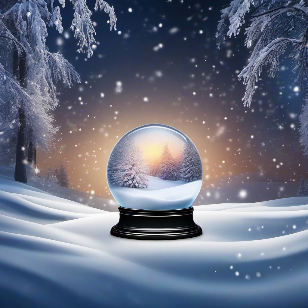 Snow Background Wallpaper - snow globe backdrop  