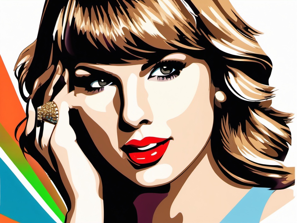 Taylor Swift clipart - Taylor Swift performing on stage  