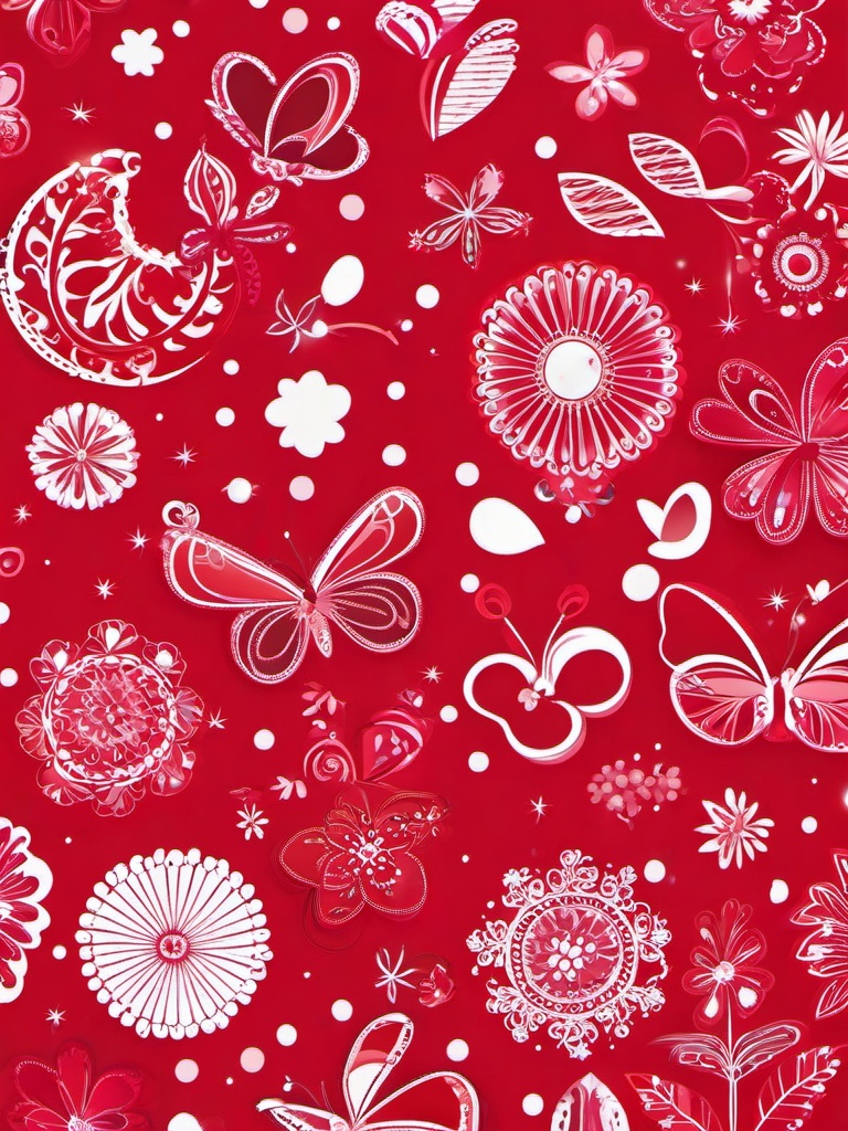 girly red wallpaper  ,mobile iphone background wallpaper